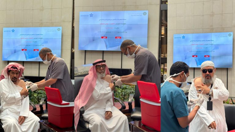 مجمع الملك فهد لطباعة المصحف الشريف يطلق حملة تطعيمات وقائية لمنسوبيه بالتعاون مع تجمع المدينة الصحي